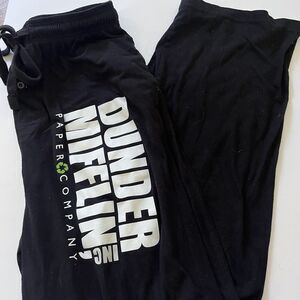 The Office Dunder Mifflin Adult Unisex Lounge Draw String Sleep Pants La…